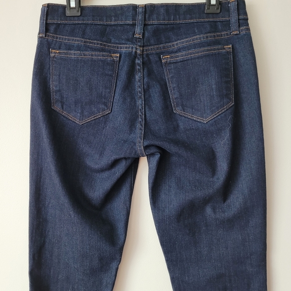 J. Crew Toothpick Dark Wash Mid Rise Slender Ankle Jeans Size 27 - Picture 11 of 15